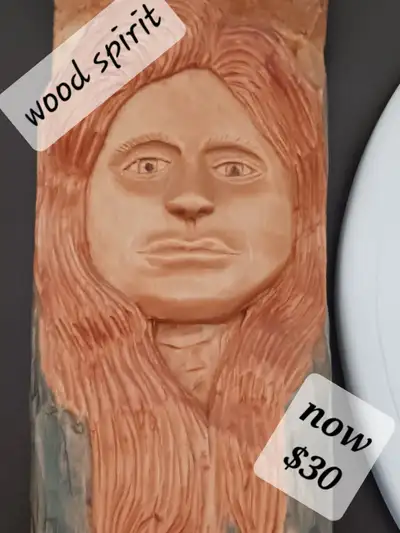 REDUCED! NEW CARVINGS: WOOD SPIRIT, BIRDS:WOOD SPIRIT,, View more
