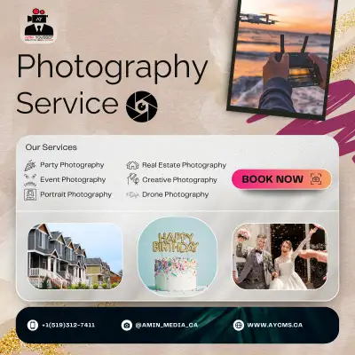 Professional Photography & Videography Service, View more