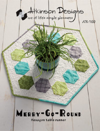 Easy Hexagon Table Runner. Paper Quilting Pattern