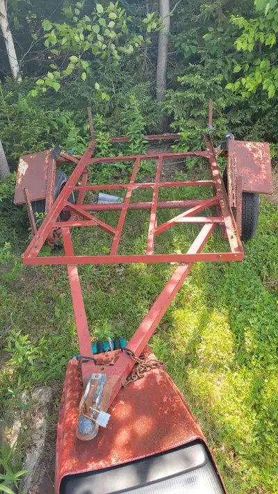 Good utility trailer, no deck, no papers, have a new set of stt lights that are not installed. $250...