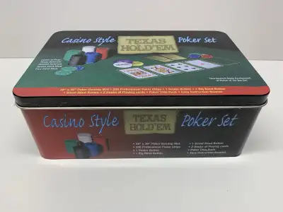 Get ready to shuffle up and deal with this Casino Style Texas Hold 'Em Poker Set, perfect for your n...