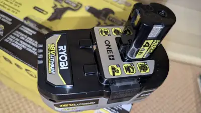 RYOBI 18V ONE+ HP (High Performance) 4 Ah Battery with Charger, View more