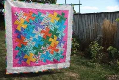 Twisted Hexi Quilt, View more