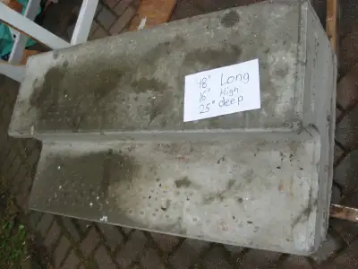 Precast concrete step 48 in. long 2 steps, View more