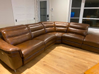 Sofa sectionnel en cuir
