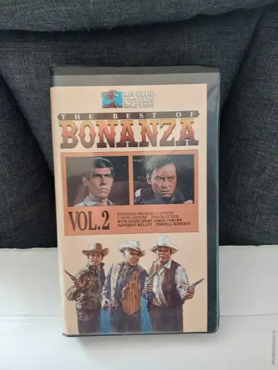 Bonanza vhs tape in excellent condition tested plays perfect.I will meet in person in kitchener only...