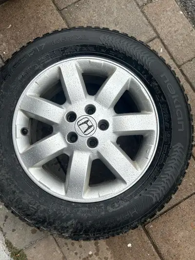 225/65/17 Winter tires on nice factory rims. 2 tires are finished and the 2 Good Years are ok, from...