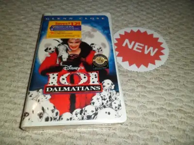 For sale is a Disney's 101 Dalmatians VHS 1997 Movie NEW SEALED CLAMSHELL Glenn Close. BRAND NEW!! P...