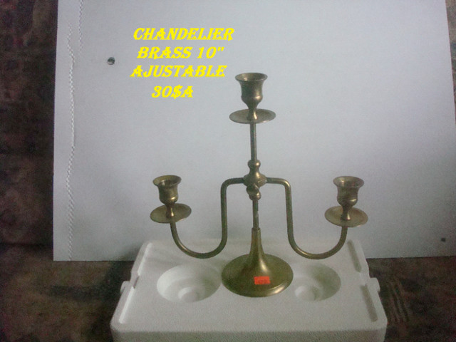 Chandelier en brass ajustable dans Décoration intérieure et accessoires  à Lanaudière
