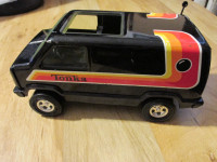 TONKA Metal Truck Van Black Vintage Toy Diecast 1970s Car