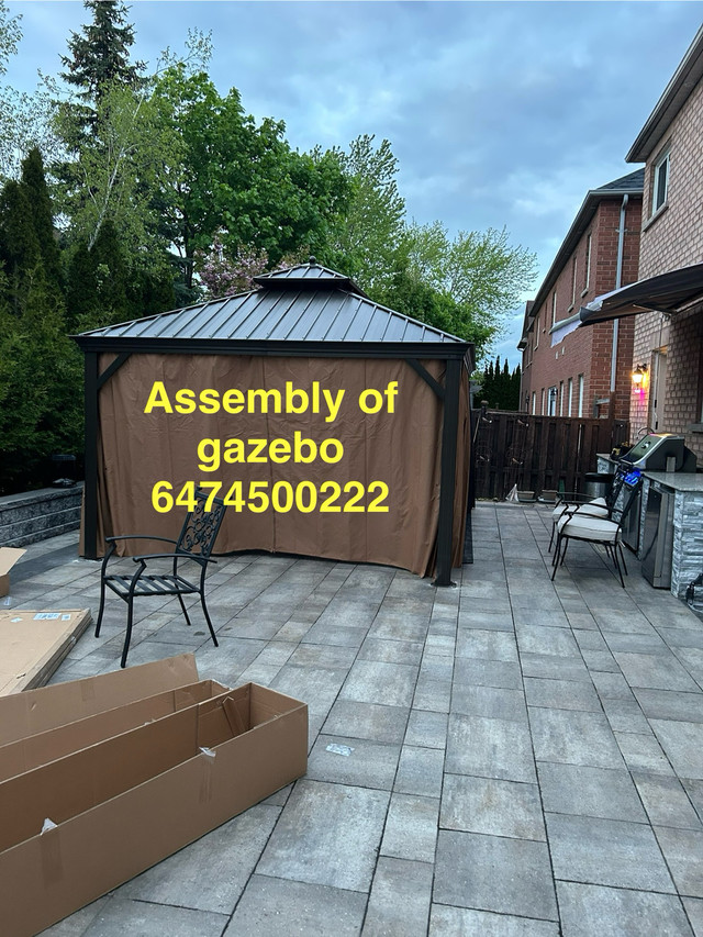 assembly of gazebo in Outdoor Tools & Storage in Barrie