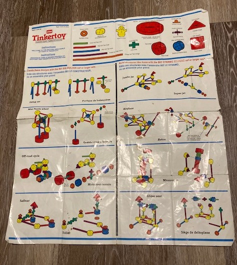 VINTAGE PLAYSKOOL TINKERTOYS BASIC SET in Toys & Games in Vernon - Image 2