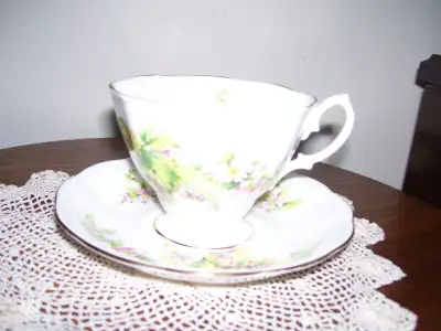 Royal Albert Delicate Floral Tea Cup and Saucer, View more