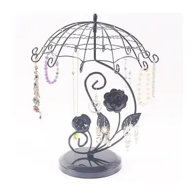Earring Holder Vintage Style Umbrella Rose Earring Tree Jewelry, View more