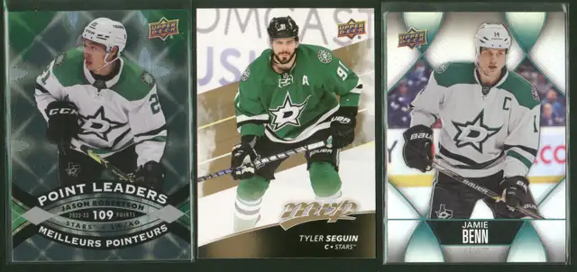 14 Cards Dallas Stars Robertson Benn Seguin Heiskanen Johnson in Arts & Collectibles in Ottawa - Image 3