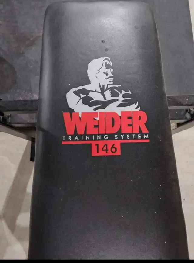 Weider 146 Bench Press Set + Weights in Exercise Equipment in Revelstoke - Image 2