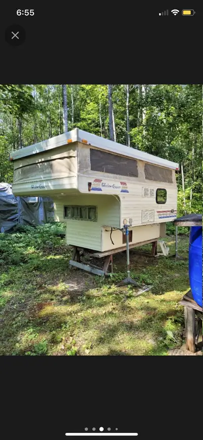 Selling a 8’ Shadow Cruiser pop up truck camper in great shape evrything works as it should. Camper...