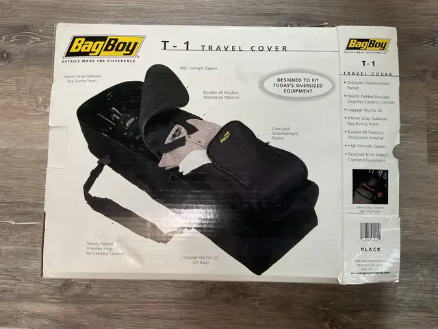 Golf Bag Boy T-1 Travel Cover/Golf Bag in Golf in Norfolk County - Image 3