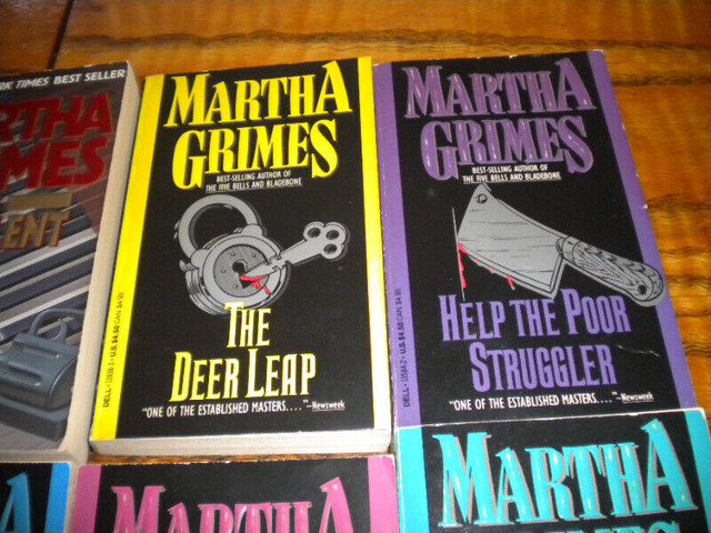 Lot Of 10 Martha Grimes Murder Mystery Paperback Books in Fiction in Oakville / Halton Region - Image 3