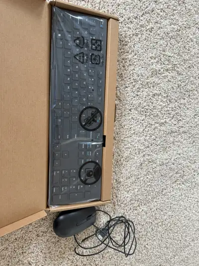 Dell wired keyboard and mice, View more