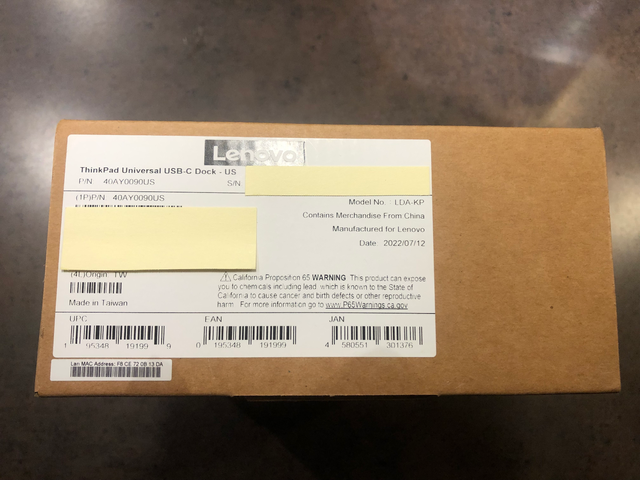 Lenovo ThinkPad Universal USB-C Dock in Laptop Accessories in Markham / York Region - Image 5