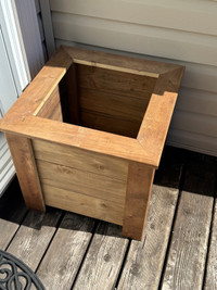 Wooden planter boxes (2)