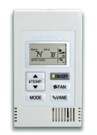 Thermostat élect Mitsubishi PAC-YT53CRAU-J Remote Controller A/C