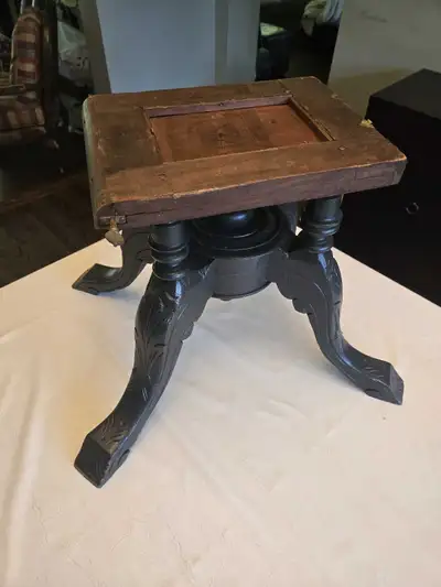 Antique Piano Stool or Stand, View more