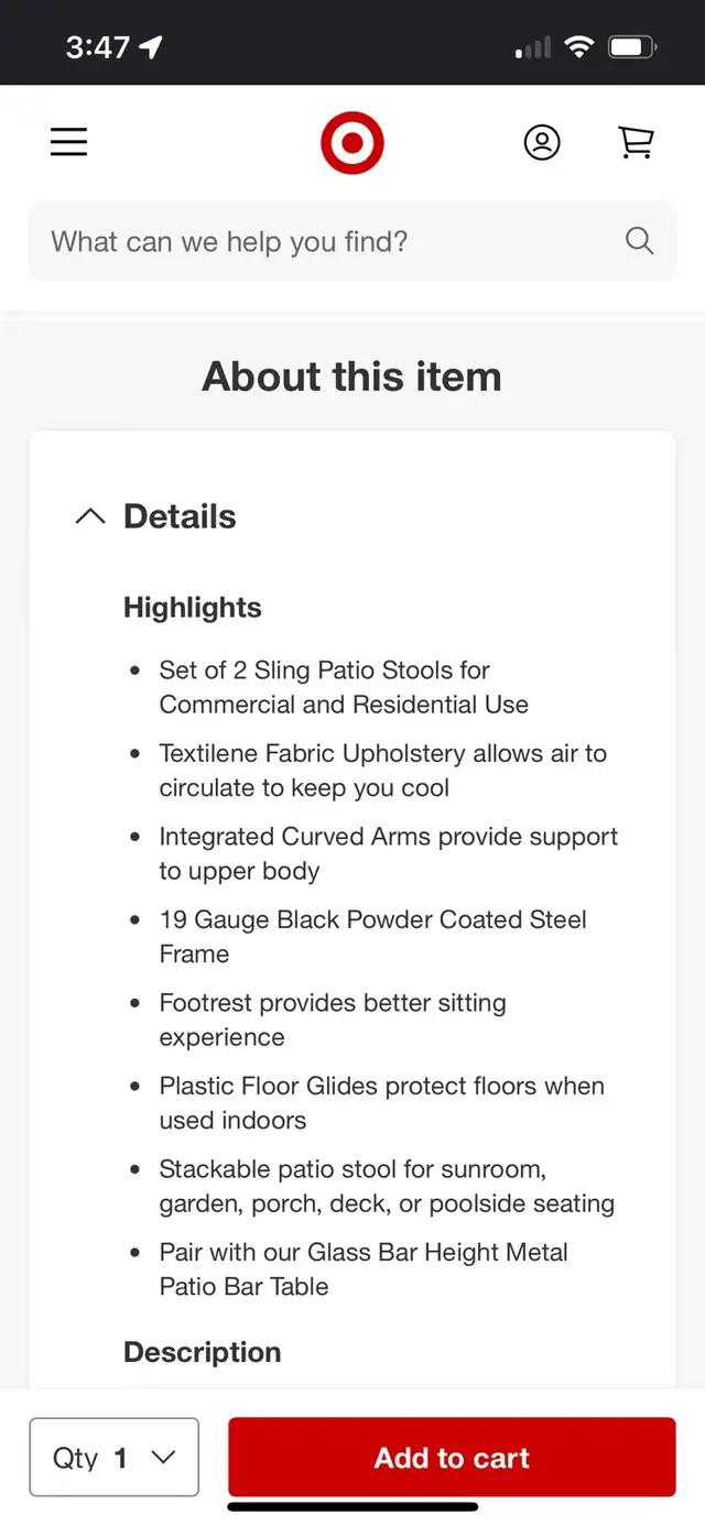 SET OF 2 - BRAZO Outdoor/ Indoor BarStools - BRAND NEW in Patio & Garden Furniture in Hamilton - Image 3