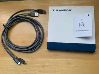 RAMPOW USB C Charging Cord (6.5ft, USB 3.0) - $25
