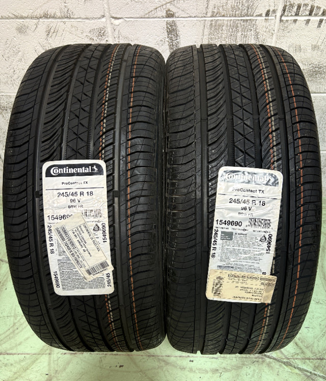245/45R18 Continental ProContact All Season Tires (NEW PAIR) in Tires & Rims in Calgary - Image 2