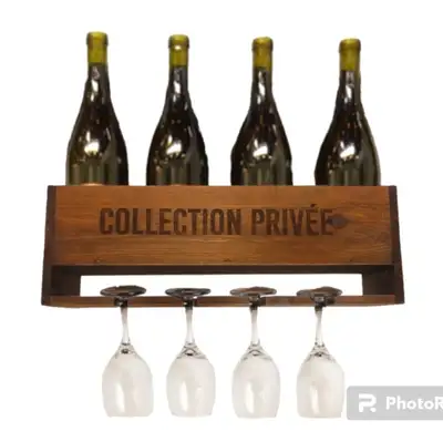 Wooden Wine Rack Shelf - Étagère pour bar, View more