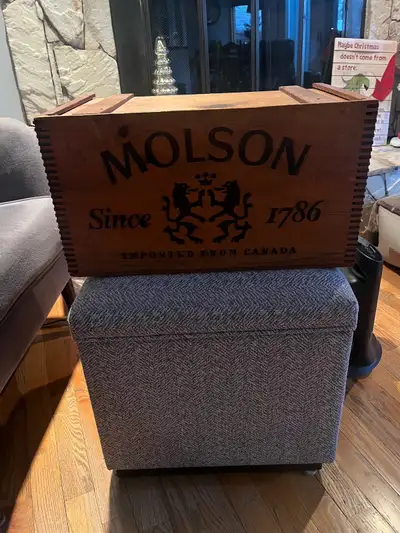 Molson Wooden Beer Crate, View more