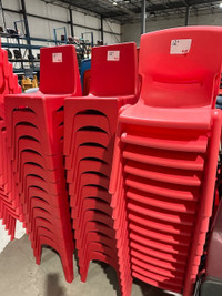 Kids' Plastic 12" chairs, Large quantity available