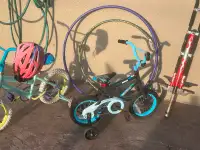 Kids package.   4 bikes, pogo stick and hula hoop.  All for $100