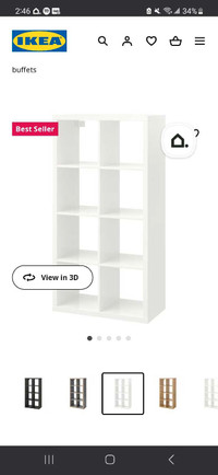 Ikea Kallax 9 cube shelf like new 