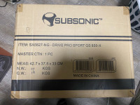 Unopened Subsonic GS 850-X gaming steering wheel.