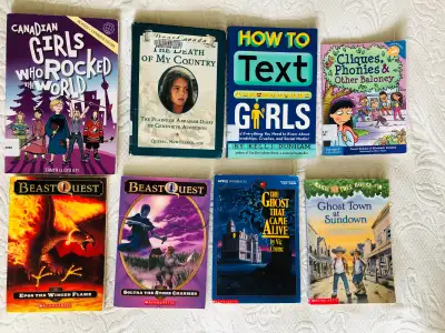 Books for kids, teens, popular titles, 8 for $5, View more