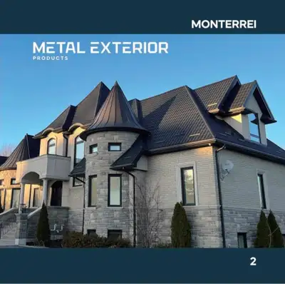 Beautiful Metal Roofing – Your Choice of Shape & Color, View more