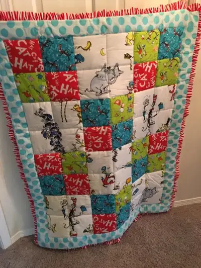 Dr Seuss Baby Bed Set - Quilt, Pillow & Crib Sheet, View more