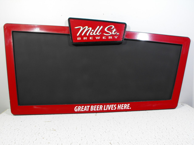 Mancave Collectibles - Large Mill St Chalkboard Beer Sign in Arts & Collectibles in Ottawa