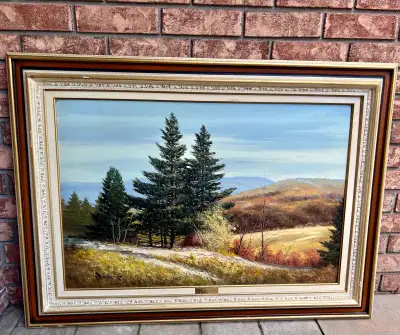 Large Oil Painting 36" x 24" Signed Cole Bowman, View more