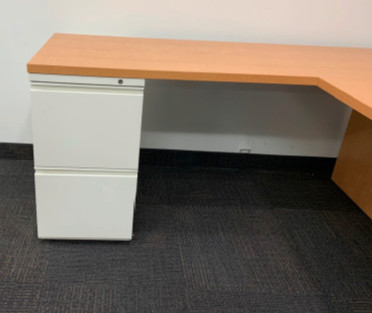 Herman Miller L-Shaped Desk with Pedestal Storage in Desks in City of Halifax - Image 4