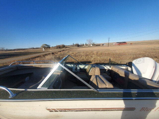 Blue Fin Aluminum open Bow, 120HP VRO Johnson in Powerboats & Motorboats in Swift Current - Image 3