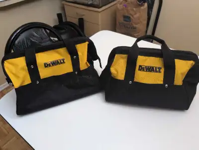 2 DeWalt tool bags available asking 10$ each.
