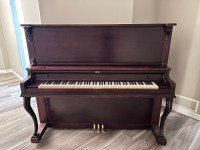 For Sale: Vintage Brown Solid Wood Piano 