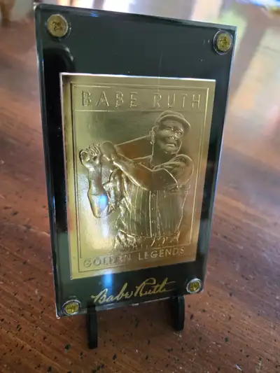 Babe Ruth - Golden Legends 22-Karat Gold Foil Card, View more