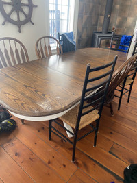8 foot table and chairs 