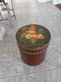 hand painted storage container