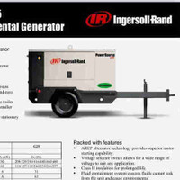 Ingersoll Rand 25kw G25 power source generator 